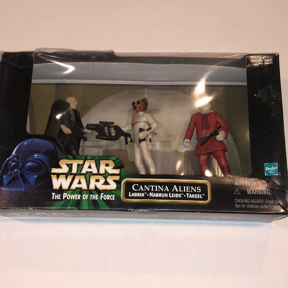 Star Wars Hasbro 1998 the power of force Cantina aliens set inbox